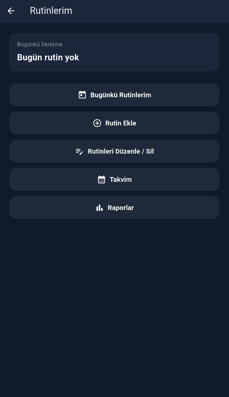 Rutinlerim